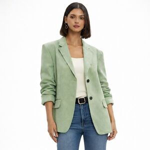 NWOT: Theory Boxy Oversized Linen Blazer in M/L